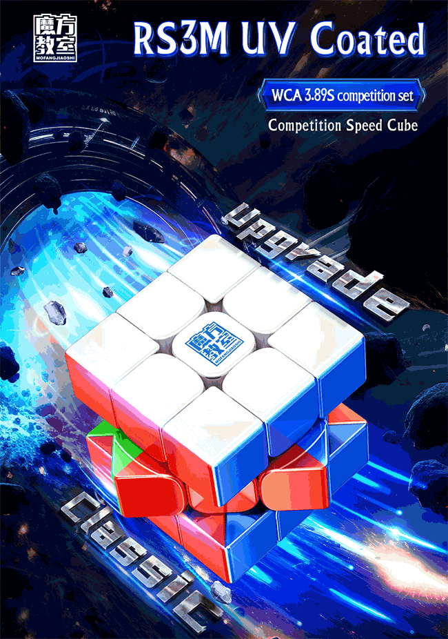 MoYu RS3M 3x3x3 Speed Cube Magnetic UV Coated Version